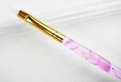 Štětec na gel bílé štětinky